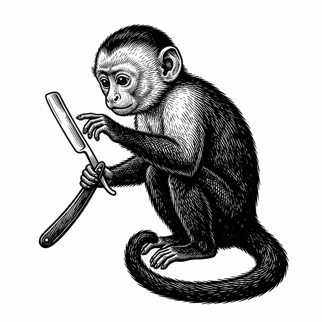 An animal illustration in the style of a classic programming book cover